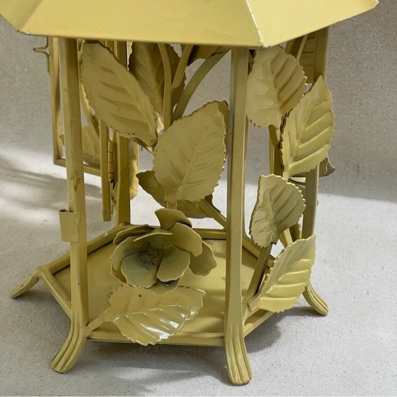 Pagoda Patio Deck Garden Candle Holder Lantern Flowers Roses In/outdoors metal - Picture 6 of 11